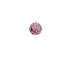 Lilac Pave Round 8mm