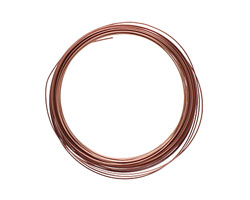 Soft Flex Non-Tarnish Antique Copper Half Round Craft Wire 18 gauge, 7 yards