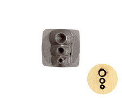 Bubbles Metal Stamp 4mm