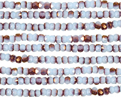 Czech Glass Metallic Purple Sky Fire Polished Rondelle 2x3mm