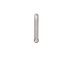 TierraCast Rhodium (plated) 3/4" Bead Bar 2x19mm