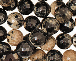 Cobra Agate Faceted Round 14mm