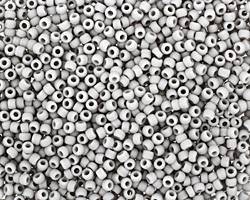 TOHO Opaque Frosted Gray Round 11/0 Seed Bead