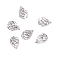 Crystal Clear Faceted Teardrop 6x9mm