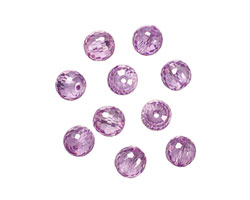 Lilac Faceted Round 8mm