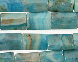 Larimar Blue Crazy Lace Thin Pillow 14x10mm