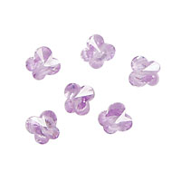 Lilac Faceted Butterfly 6x6mm
