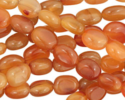 Carnelian (natural-orange) Tumbled Nugget 8-10x7-8mm