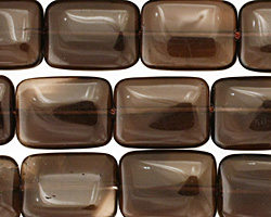 Smoky Quartz Thin Pillow 16x12mm