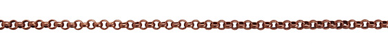 Antique Copper (plated) Textured Rollo Chain
