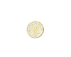 Lillypilly Gold Cherry Blossom Anodized Aluminum Disc 11mm, 22 gauge