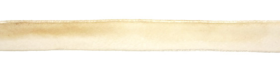 Bridal Ivory Hand Dyed Velvet Ribbon 1"