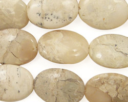 African Opal Flat Oval 18x13mm