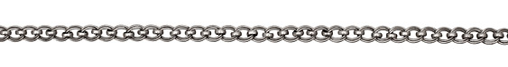Antique Silver (plated) Double Curb w/ Ring Chain
