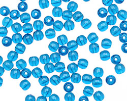 Czech Glass Capri Blue Round 4mm