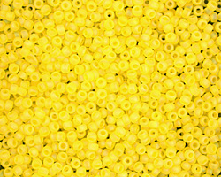 TOHO Transparent Rainbow Frosted Lemon Round 11/0 Seed Bead
