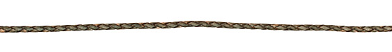 Antique Green Braided Leather Bolo Cord 3mm