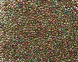 TOHO Higher Metallic Purple/Green Iris Round 15/0 Seed Bead