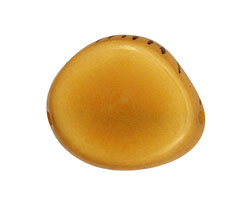Tagua Nut Gold Banana Chip 22-29x16-22mm