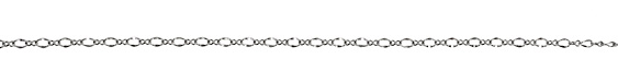 Silver (plated) Single Twisted Oval & Figure 8 Chain