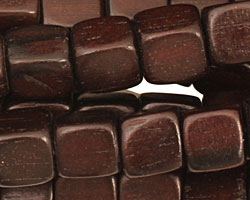 Ebony Wood Cube 7mm