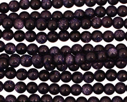 Blue Goldstone Round 4mm