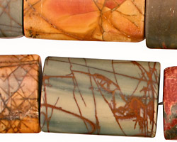 Red Creek Jasper Thin Pillow 30x20mm
