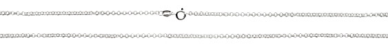 Sterling Silver Finished Double Cable Chain 18"