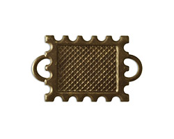Vintaj Natural Brass Memoir Stamp Bezel 30x18mm