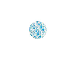 Lillypilly Turquoise Reeds Anodized Aluminum Disc 11mm, 24 gauge