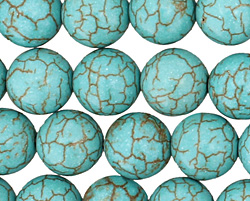 Blue Magnesite Round 11-12mm