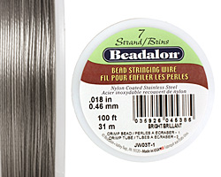 Beadalon Bright .018" 7 Strand Wire 100ft.