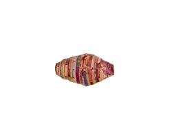 African Paper (tan, green, red) Rice 15-16x7-8mm