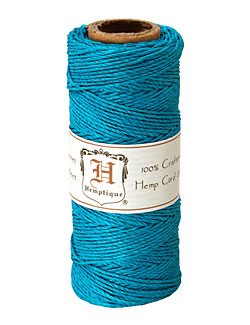 Turquoise Hemp Twine 20 lb, 205 ft