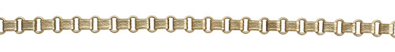 Antique Brass (plated) Vintage Cuff & Oval Chain