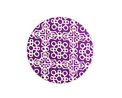 Lillypilly Purple Baroque Anodized Aluminum Disc 25mm, 24 gauge