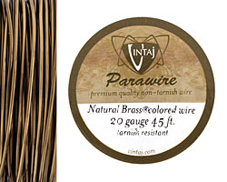 Vintaj Natural Brass Parawire 20 gauge, 45 feet