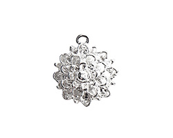 Nunn Design Sterling Silver (plated) Mum Flower Charm 17x19mm