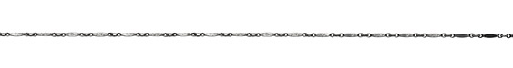 Antique Silver (plated) Flattened Bar Chain