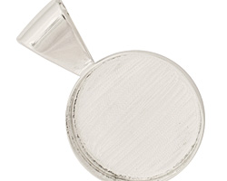 Silver (plated) Circle Bezel 26mm