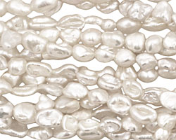 Pearly White Keishi 4-7x5mm