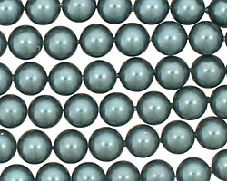 Marine Blue Shell Pearl Round 8mm