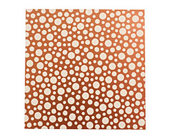 Lillypilly Bronze Scattered Dots Anodized Aluminum Sheet 3"x3", 24 gauge