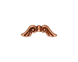 TierraCast Antique Copper (plated) Angel Wings 7x21mm