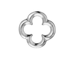 TierraCast Rhodium (plated) Large Quatrefoil Link 21mm