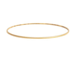 Nunn Design Antique Gold (plated) Small Dome Bangle Bracelet 70mm