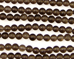 Smoky Quartz Round 4mm
