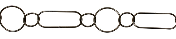 Handmade Gunmetal Large Oval & Ring Medley