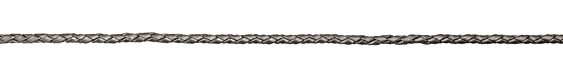 Silver (metallic) Braided Leather Bolo Cord 3mm