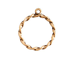 Nunn Design Antique Gold (plated) Rope Connector 23x27mm